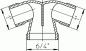 Preview: Doppelanschlusskopf 6/4"x3/4" HL6